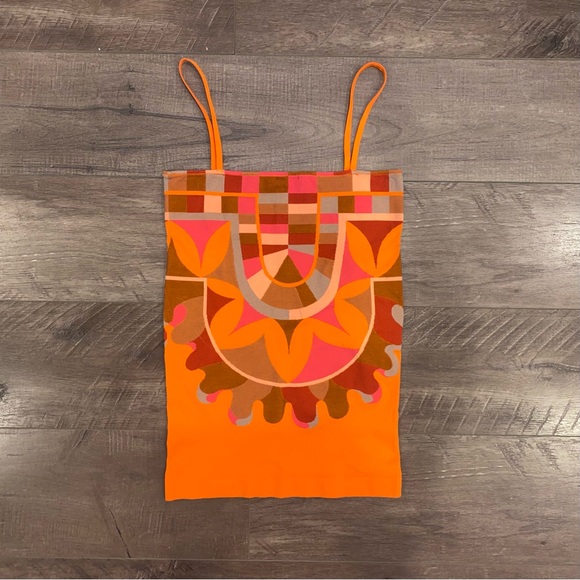 Patterned Colorful Tank Top - Picture 2 of 3